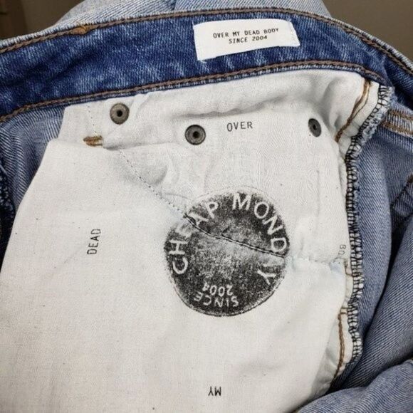 Cheap Monday Common Atomic Distressed Ankle Jeans Size 26/32 - Picture 3 of 14